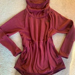 The North Face TKA Glacier Alpine Fleece Cowl Funnel Scuba Neck Pullover Hoodie